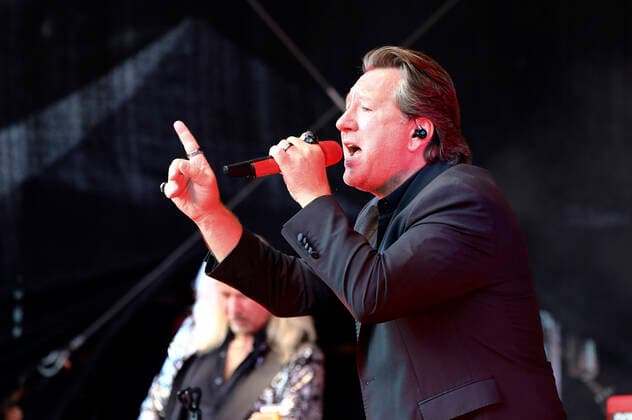 Claudius Dreilich von Karat live im Rahmen der Karat 45 Open Air Tour in der Kulturbrauerei. Görlitz, 03.07.2021