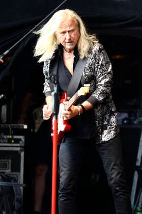 Bernd Römer von Karat live im Rahmen der Karat 45 Open Air Tour in der Kulturbrauerei. Görlitz, 03.07.2021