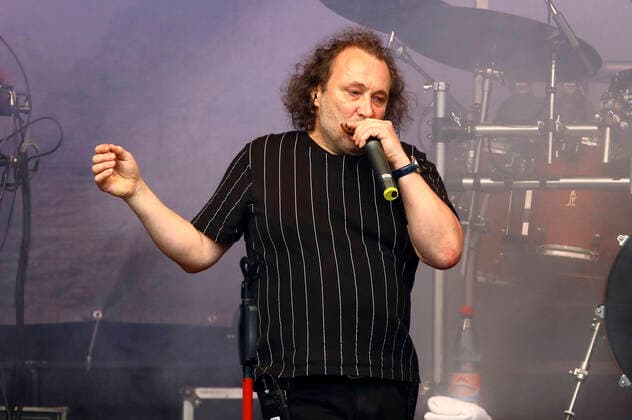 Martin Becker von Karat live im Rahmen der Karat 45 Open Air Tour in der Kulturbrauerei. Görlitz, 03.07.2021