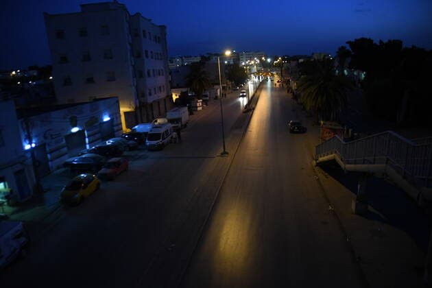 (210704) -- TUNIS, July 4, 2021 -- Photo taken on July 3, 2021 shows an empty street in Tunis, Tunisia. For two weeks, Tunisia has been undergoing the fourth wave of the spread of COVID-19. Several regions of the country have been locked down. Gatherings and parties are banned in the capital Tunis and several large cities with a night curfew from 8 p.m. to 5 a.m. until July 14. (Photo by Xinhua) TUNISIA-TUNIS-COVID-19-MEASURES AdelxEzzine 