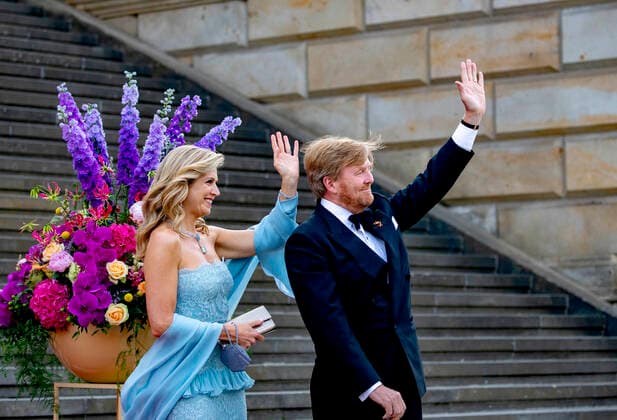 06-07-2021 Contraprestatie Queen Maxima and King Willem-Alexander with bondspresident Frank-Walter Steinmeier and Elke Budenbender attend the counter performance with the Royal Concertgebouw Orchestra at the Konzerthaus in Berlin on the 2nd day of the statevisit to Berlin, Germany. Â  Copyright: xPPEx