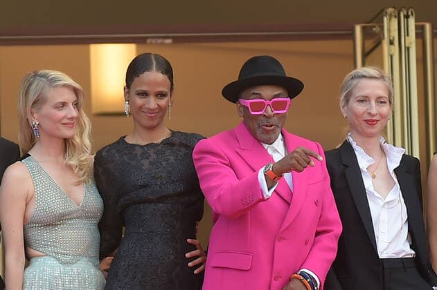 Entertainment Bilder des Tages 74th Cannes Film Festival 2021, Red Carpet film : ˜Annette™ and Opening ceremony. Pictured: Spike Lee, Melanie Laurent, Jessica Hausner, Mati Diop  Copyright: xAlbertoxTerenghi Cannesx2021x xIx xCannesxpoolx
