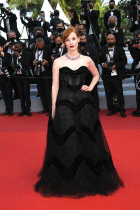 C74th Cannes Film Festival, Red Carpet Annette, pictured Jessica Chastain  Copyright: xSimonexComix xIPAx xCannesxpoolx