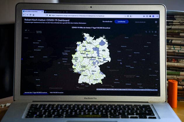 Coronavirus in Deutschland - Covid-19-Dashboard des Robert Koch-Institut 08.07.2021: Robert Koch-Institut: 7-Tage-Inzidenz 5,2. 7-Tage-Fallzahl 4.357. COVID-19-Fälle 3.733.519. Zugang um 970 gegenüber dem Vortag. COVID-19-Todesfälle 91.141. Zugang um 31 gegenüber dem Vortag.
