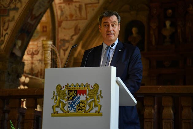 Dr. Markus Söder (Bayerischer Ministerpräsident) Verleihung des Bayerischen Verdienstorden 2021 Ehrung, Auszeichnung Antiquarium Residenz München 08. Juli 2021