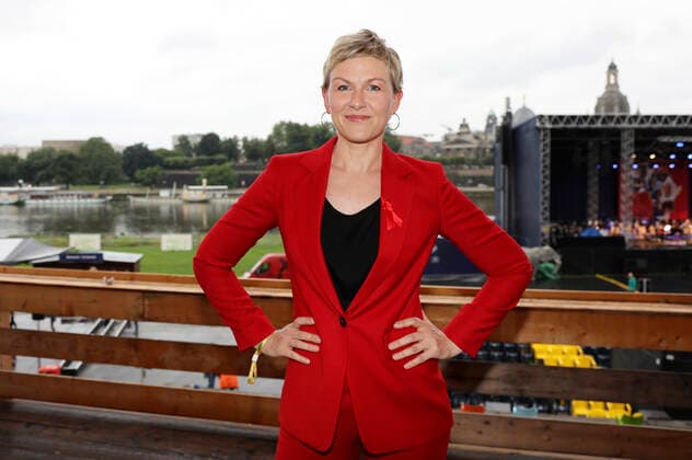 Karen Heinrichs beim 15. Hope Jubiläumskonzert auf dem Areal der Filmnächte am Königsufer Dresden. Dresden, 07.08.2021