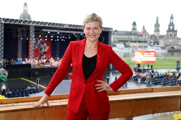 Karen Heinrichs beim 15. Hope Jubiläumskonzert auf dem Areal der Filmnächte am Königsufer Dresden. Dresden, 07.08.2021