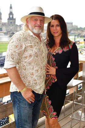 Frank Kessler und Ehefrau Doreen Kessler beim 15. Hope Jubiläumskonzert auf dem Areal der Filmnächte am Königsufer Dresden. Dresden, 07.08.2021