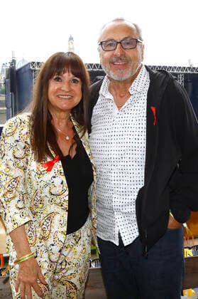 Wolfgang Stumph mit Ehefrau Christine beim 15. Hope Jubiläumskonzert auf dem Areal der Filmnächte am Königsufer Dresden. Dresden, 07.08.2021