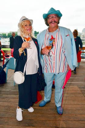 Dorit Gäbler und Karl-Heinz Bellmann beim 15. Hope Jubiläumskonzert auf dem Areal der Filmnächte am Königsufer Dresden. Dresden, 07.08.2021