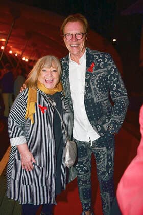 Angelika Mann und Wolfgang Lippert beim 15. Hope Jubiläumskonzert auf dem Areal der Filmnächte am Königsufer Dresden. Dresden, 07.08.2021
