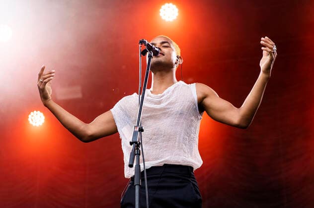 Lie Ning live beim Picknick Konzert auf der Zoopark Festwiese. Erfurt, 08.07.2021