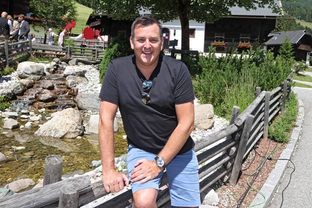 ORF Wenn die Musi spielt . Sänger Marc Pircher am Rande des Künstlertreffs zum Musik Open Air Wenn die Musi spielt am 09.07.2021 auf dem Festgelände in Bad Kleinkirchheim. 20210709BOS0043