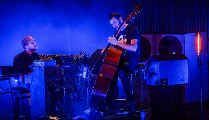 Copenhagen Jazz Festival 2021 Den danske jazzduo Bremer McCoy paa scenen i DR Koncertsalen fredag den 9. juli 2021. Jonathan Bremer - Bas og Morten McCoy - Klaver. , Roskilde Copyright: TorbenxChristensen TorbenxChristensenx COP101 spdk20210709-233102-L