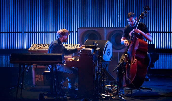 Copenhagen Jazz Festival 2021 Den danske jazzduo Bremer McCoy paa scenen i DR Koncertsalen fredag den 9. juli 2021. Jonathan Bremer - Bas og Morten McCoy - Klaver. , Roskilde Copyright: TorbenxChristensen TorbenxChristensenx COP101 spdk20210709-233114-L