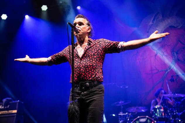 Italy: Piero Pelu 2021 The Italian rocker Piero Pelu performed last night at Marostica summer festival for his first gig after covid-19 pandemic. Italy Copyright: DenisxUlliana