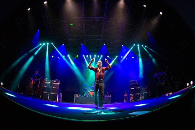 Italy: Piero Pelu 2021 The Italian rocker Piero Pelu performed last night at Marostica summer festival for his first gig after covid-19 pandemic. Italy Copyright: DenisxUlliana
