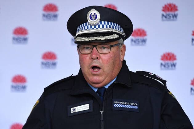 GLADYS BEREJIKLIAN COVID19 PRESSER, NSW Police Deputy Commissioner Gary Worboys at a press conference to provide a COVID-19 update in Sydney, Saturday, July 10, 2021. NSW recorded 50 new locally acquired cases of COVID-19 in the 24 hours to 8pm last night. ( NO ARCHIVING, EDITORIAL USE ONLY, NO USE IN BOOKS WITHOUT CONSENT SYDNEY NSW AUSTRALIA  Copyright: xMICKxTSIKASx 20210710001556183981