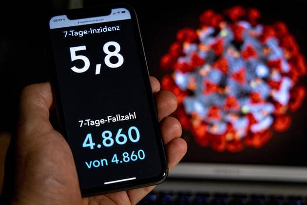 Coronavirus in Deutschland - Covid-19-Dashboard des Robert Koch-Institut 10.07.2021: Robert Koch-Institut: 7-Tage-Inzidenz 5,8. 7-Tage-Fallzahl 4.860. COVID-19-Fälle 3.735.420. Zugang um 952 gegenüber dem Vortag. COVID-19-Todesfälle 91.225. Zugang um 35 gegenüber dem Vortag.