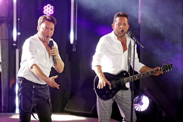 ORF Wenn die Musi spielt . Duo Fantasy während der Generalprobe zum Musik Open Air Wenn die Musi spielt am 09.07.2021 in Bad Kleinkirchheim. 20210710BOS0007