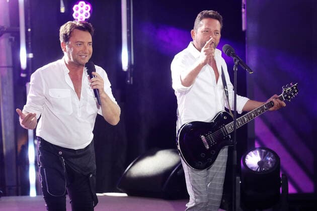 ORF Wenn die Musi spielt . Duo Fantasy während der Generalprobe zum Musik Open Air Wenn die Musi spielt am 09.07.2021 in Bad Kleinkirchheim. 20210710BOS0005