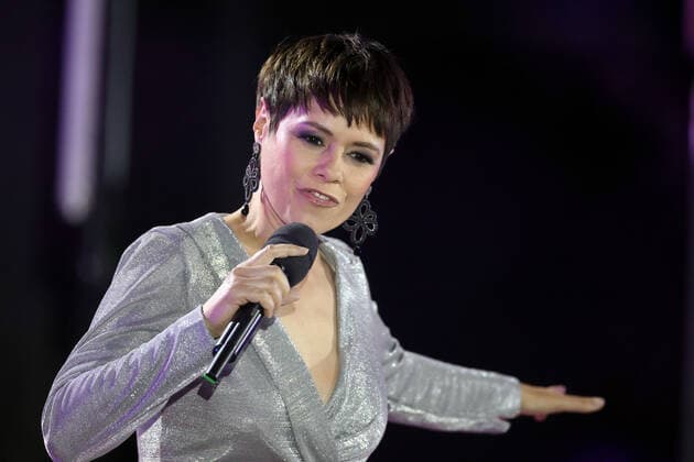 ORF Wenn die Musi spielt . Sängerin Francine Jordi während der Generalprobe zum Musik Open Air Wenn die Musi spielt am 09.07.2021 in Bad Kleinkirchheim. 20210710BOS0097