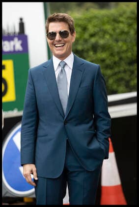 . 11 07 2021. London, United Kingdom. Tom Cruise arriving for the Mens Singles Final on day thirteen of the Wimbledon Tennis Championships in London.  xStephenxLockx xi-Imagesx IIM-22390-0021