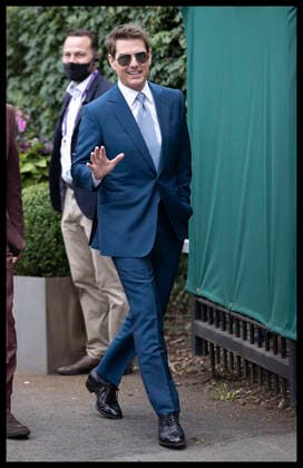 Entertainment Bilder des Tages . 11 07 2021. London, United Kingdom. Tom Cruise arriving for the Mens Singles Final on day thirteen of the Wimbledon Tennis Championships in London.  xStephenxLockx xi-Imagesx IIM-22390-0024