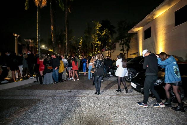 July 11, 2021, Sao Paulo, Sao Paulo, Brazil: A Task Force operation ends a clandestine party at a famous law firm in an upscale neighborhood of Sao Paulo, Brazil, on Saturday night (10)..There were about 500 people at the site and many were not wearing face masks. According to information from the Police, admission to the party cost R$1,500.00 (US$300) for men and R$800.00 (US$160) for women..The place was interdicted and fined. Sao Paulo Brazil - ZUMAl146 20210711_zaf_l146_012 Copyright: xPauloxLopesx
