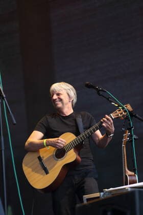 Andreas Dresen bei einem Konzert am Waschhaus in Potsdam, 11. Juli 2021. Waschhaus Open Air