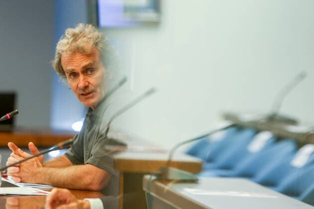 The director of the Center for Coordination of Alerts and Health Emergencies, Fernando Simon, during a conference to report on the Covid-19 pandemic, July 12, 2021, at the Ministry of Health, Madrid, (Spain). At the conference, Fernando Simon has reported that the incidence has risen this Monday to 368 cases in 14 days, and in the case of unvaccinated and aged below 30 years stands at 800. 12 JULY 2021;CONTAGIONS;INFECTED;PANDEMIC;CORONAVIRUS;CASES LagenciaEP PRESS R.Rubio.POOL 07 12 2021 Madrid Madrid Spain Copyright: xLagenciaEPxPRESS R.Rubio.POOLx 3840346