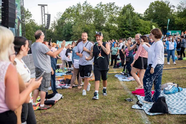 Pietro Lombardi live beim Picknick Konzert auf der Zoopark Festwiese. Erfurt, 14.07.2021