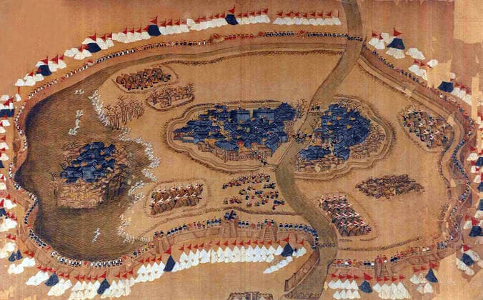 The Taiping Rebellion was a widespread civil war in southern China from 1850 to 1864, led by heterodox Christian convert Hong Xiuquan, who, having received visions, maintained that he was the younger brother of Jesus Christ, against the ruling Manchu-led Qing Dynasty. About 20 million people died, mainly civilians, in one of the deadliest military conflicts in history.<br ><br > Hong established the Taiping Heavenly Kingdom with its capital at Nanjing. The Kingdom s army controlled large parts of southern China, at its height containing about 30 million people. The rebels attempted social reforms believing in shared property in common and the replacement of Confucianism, Buddhism and Chinese folk religion with a form of Christianity.<br xSupplier:xCPAxMediaxCo.xLtd.x Copyright: xx