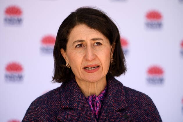 GLADYS BEREJIKLIAN COVID19 PRESSER, NSW Premier Gladys Berejiklian addresses media during a press conference in Sydney, Friday, July 16, 2021.( NO ARCHIVING, EDITORIAL USE ONLY, NO USE IN BOOKS WITHOUT CONSENT SYDNEY NSW AUSTRALIA  Copyright: xDANxHIMBRECHTSx 20210716001557624668