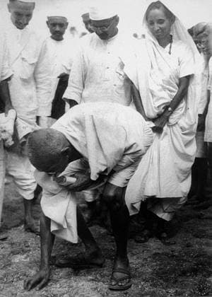 Mohandas Karamchand Gandhi (2 October 1869 30 January 1948) was the pre-eminent political and ideological leader of India during the Indian independence movement. He pioneered satyagraha. This is defined as resistance to tyranny through mass civil disobedience, a philosophy firmly founded upon ahimsa, or total non-violence. This concept helped India gain independence and inspired movements for civil rights and freedom across the world.<br ><br > Gandhi is often referred to as Mahatma Gandhi or Great Soul , an honorific first applied to him by Rabindranath Tagore. In India he is also called Bapu (Gujarati: Father ) and officially honored in India as the Father of the Nation. His birthday, 2 October, is commemorated as Gandhi Jayanti, xSupplier:xCPAxMediaxCo.xLtd.x Copyright: xx