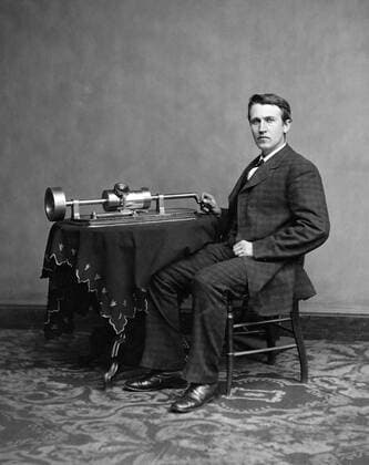 Thomas Alva Edison (February 11, 1847 October 18, 1931) was an American inventor and businessman. He developed many devices that greatly influenced life around the world, including the phonograph, the motion picture camera, and the long-lasting, practical electric light bulb.<br ><br > Edison was a prolific inventor, holding 1,093 US patents in his name, as well as many patents in the United Kingdom, France, and Germany. More significant than the number of Edison s patents was the widespread impact of his inventions: electric light and power utilities, sound recording, and motion pictures all established major new industries world-wide. Edison s inventions contributed to mass communication and, in particular, telecommunications. These xSupplier:xCPAxMediaxCo.xLtd.x Copyright: xx