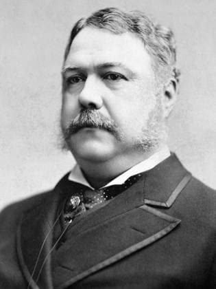 Chester Alan Arthur (October 5, 1829 November 18, 1886) was an American attorney and politician who served as the 21st President of the United States (1881 85); he succeeded James A. Garfield upon the latter s assassination.<br ><br > At the outset, Arthur struggled to overcome a slightly negative reputation, which stemmed from his early career in politics as part of New York s Republican political machine. He succeeded by embracing the cause of civil service reform. His advocacy for, and subsequent enforcement of, the Pendleton Civil Service Reform Act was the centerpiece of his administration. USA: Chester A. Arthur (1829 1886) was the 21st President of the United States, serving from 1881 to 1885. Photographic portrait, 1882 xSupplier:xCPAxMediaxCo.xLtd.x Copyright: xx