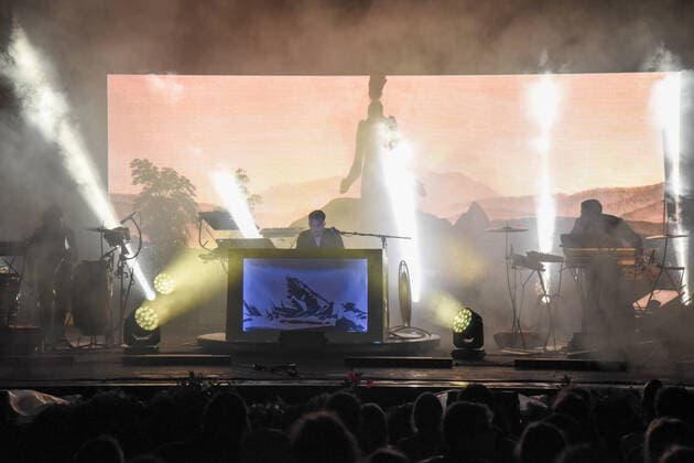 Dardust Live nel suo Storm and Drugs Tour durante Dardust Storm and Drugs Live, Concerto cantante italiano in Gardone Riviera, Italia, 16 luglio 2021