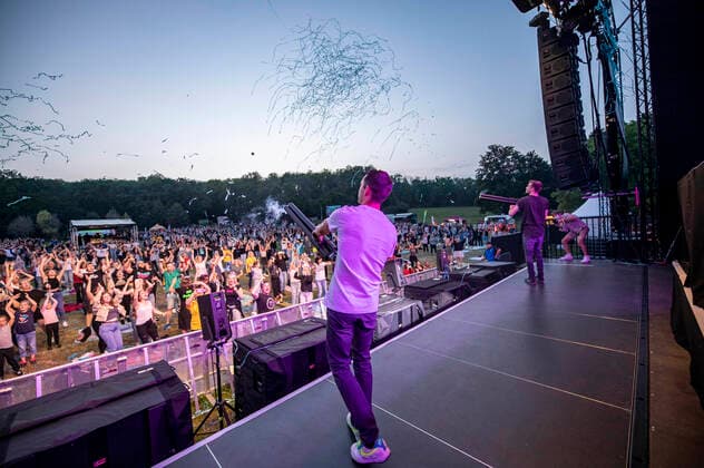Gestört aber GeiL live beim Picknick Konzert auf der Zoopark Festwiese. Erfurt, 16.07.2021
