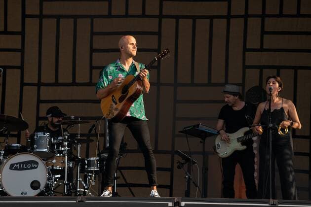 Strandkorb Open Air mit Milow. 17.07.2021 Milow & Band auf dem Strandkorb Open Air in der BRITA Arena Wiesbaden. Wiesbaden BRITA-Arena Hessen