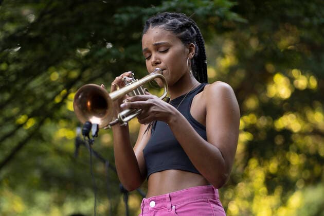July 17, 2021, Madrid, Spain: Portuguese musician Jessica Pina Trio performs Jazz in Palacio Real 2021. Madrid Spain - ZUMAs197 20210717_zaa_s197_186 Copyright: xAtilanoxGarciax