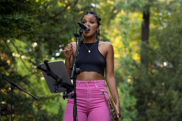 July 17, 2021, Madrid, Spain: Portuguese musician Jessica Pina Trio performs Jazz in Palacio Real 2021. Madrid Spain - ZUMAs197 20210717_zaa_s197_192 Copyright: xAtilanoxGarciax