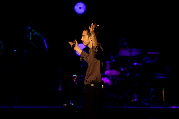 Rome 17 07 2021 Almost a year after his last Roman concerts, Saturday 17 July 2021, Diodato is back on the stage of the Cavea Auditorium Parco della Musica in Rome In the photo Diodato  Copyright: xBarbaraxAmendolax xIPAx xBarbaraxAmendolax