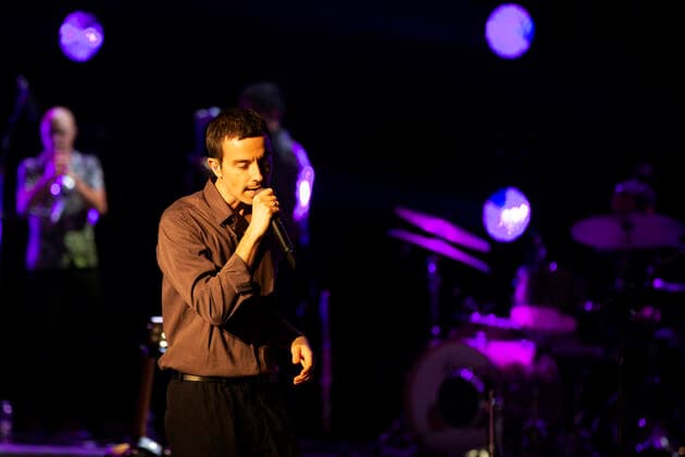 Rome 17 07 2021 Almost a year after his last Roman concerts, Saturday 17 July 2021, Diodato is back on the stage of the Cavea Auditorium Parco della Musica in Rome In the photo Diodato  Copyright: xBarbaraxAmendolax xIPAx xBarbaraxAmendolax