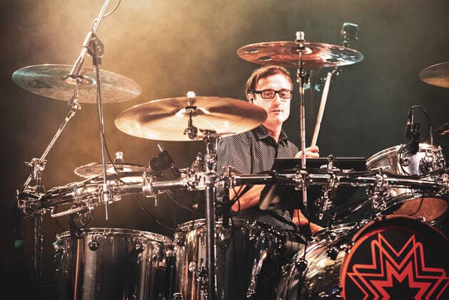 Subsonica Konzert beim Flowers Festival in Collegno Italy: Subsonica 2021 FLOWERS FESTIVAL, COLLEGNO, ITALY JULY 17TH: Enrico Matta, drummer of the Italian rock pop band Subsonica, performing live on stage for the band s first summer 2021 tour concert. FOR EDITORIAL USE ONLY - Alessandro Bosio Collegno Torino Italy Copyright: AlessandroxBosio