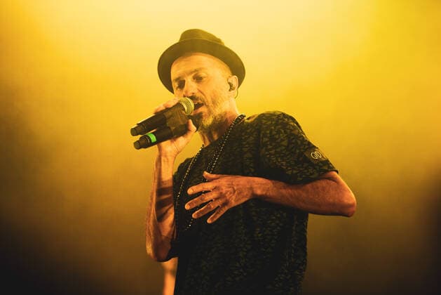 Subsonica Konzert beim Flowers Festival in Collegno Italy: Subsonica 2021 FLOWERS FESTIVAL, COLLEGNO, ITALY JULY 17TH: Samuel Romano, singer of the Italian rock pop band Subsonica, performing live on stage for the band s first summer 2021 tour concert. FOR EDITORIAL USE ONLY - Alessandro Bosio Collegno Torino Italy Copyright: AlessandroxBosio