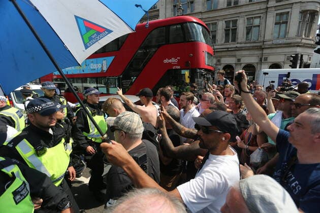 . 19 07 2021. London, United Kingdom. Anti Lockdown Protest. Covid deniers and other conspiracy theorists groups stage protest, Westminster.  xMartynxWheatleyx xi-Imagesx IIM-22428-0013