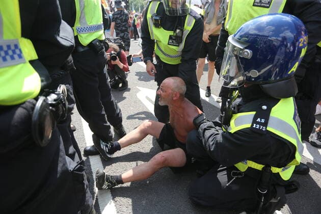 . 19 07 2021. London, United Kingdom. Anti Lockdown Protest. Covid deniers and other conspiracy theorists groups stage protest, Westminster.  xMartynxWheatleyx xi-Imagesx IIM-22428-0038