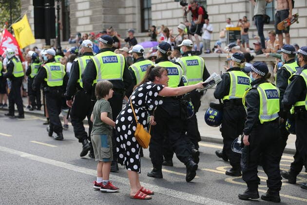 News Bilder des Tages . 19 07 2021. London, United Kingdom. Anti Lockdown Protest. Covid deniers and other conspiracy theorists groups stage protest, Westminster.  xMartynxWheatleyx xi-Imagesx IIM-22428-0048