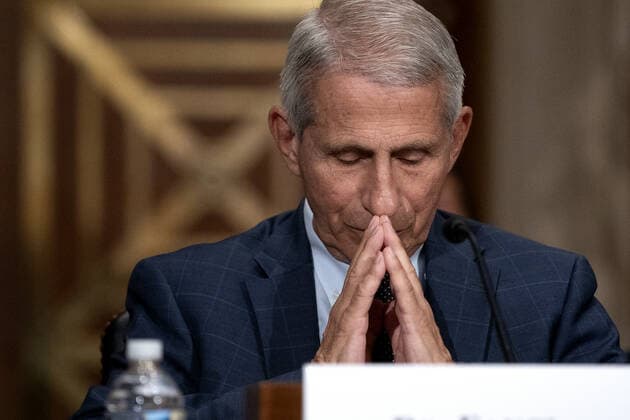 Dr. Anthony Fauci, director of the National Institute of Allergy and Infectious Diseases, speaks during the Senate Health, Education, Labor, and Pensions Committee at the Dirksen Senate Office Building in Washington on Tuesday, July 20, 2021. Health experts are to testify about the latest in the fight against the coronavirus. Pool  WAXP20210720122 StefanixReynolds